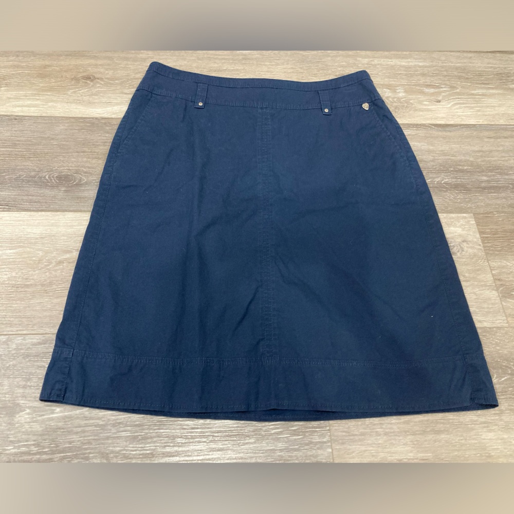 Gerry Weber Classic Navy Blue Women's Skirt Size 8 with Belt Loops